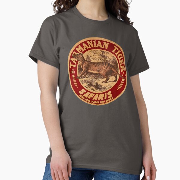 Item preview, Vintage Tasmanian Tiger Safari designed and sold by Kujo Dangerous Vintage.