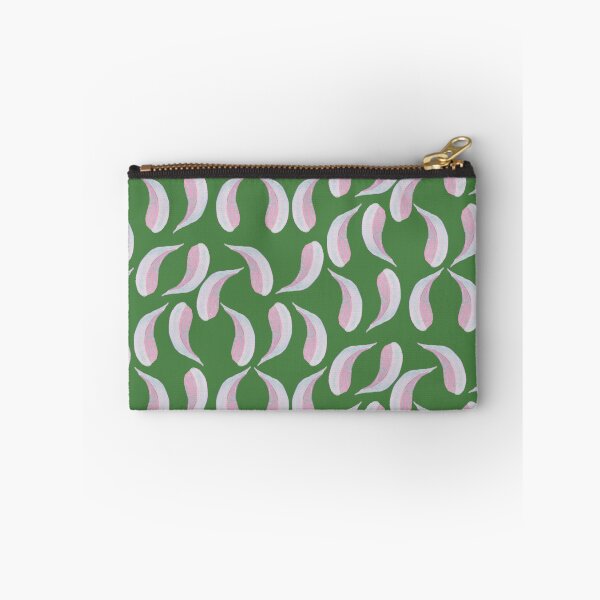 Item preview, Simples y delicadas hojas de eucalipto rosa sobre pintura verde Pieretto designed and sold by Pieretto.