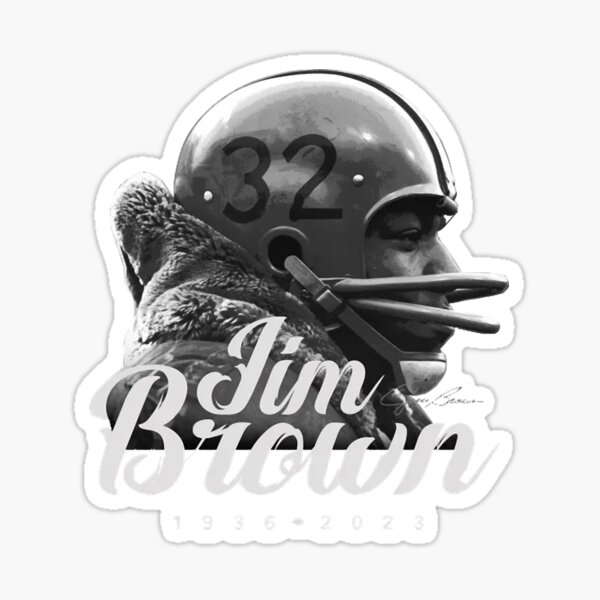 Jim Brown Cleveland Browns Sticker for Sale by DefeatedWong