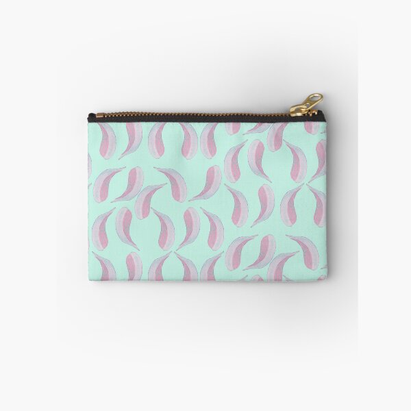 Item preview, Simple Delicate Pink Eucalyptus Leaves on Aqua Painting Pieretto  designed and sold by Pieretto.