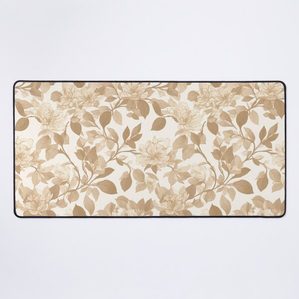 Vista previa del artículo con la obra «Patrón de superficie floral, flores intrincadas, hojas.», diseñado y vendido por CoolPixels.