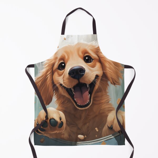 Item preview, Golden Retriever Puppy Excited designed and sold by ARTficiallyAnon.