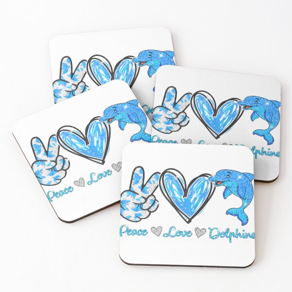Item preview, Peace Love Dolphins designed and sold by McclureHuangxjk.