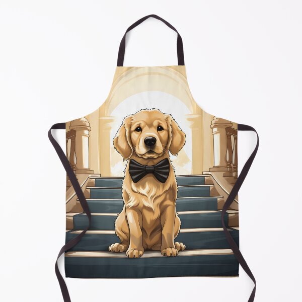 Item preview, Golden Retriever Bowtie Elegant Stairs designed and sold by ARTficiallyAnon.
