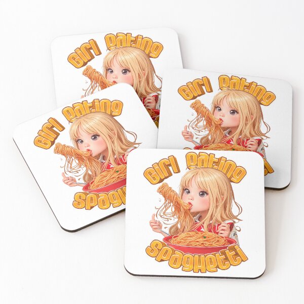 Item preview, Girl Eating Spaghetti 2023 designed and sold by Graficolandia.