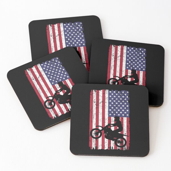 Item preview, Dirt Bike American Flag Motocross Biker 4th of July  designed and sold by jingdomdesgine.