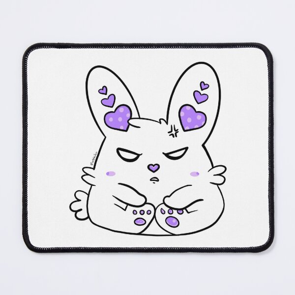 Item preview, Angry bunny (Purple) designed and sold by ArtfulJam.