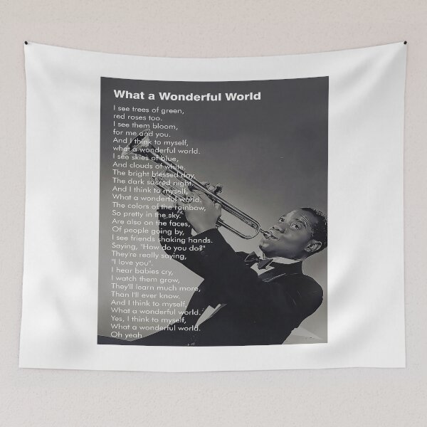 Item preview, Louis Armstrong What A Wonderful World Lyric  designed and sold by Sylvanny.