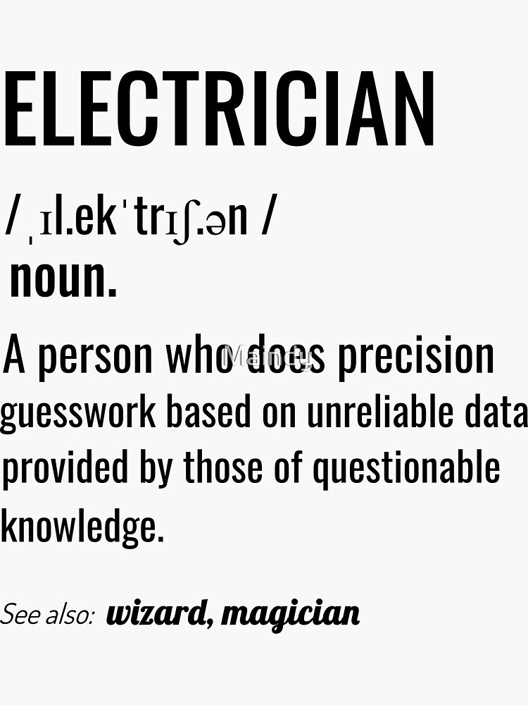 Electrician Definition by Maindy