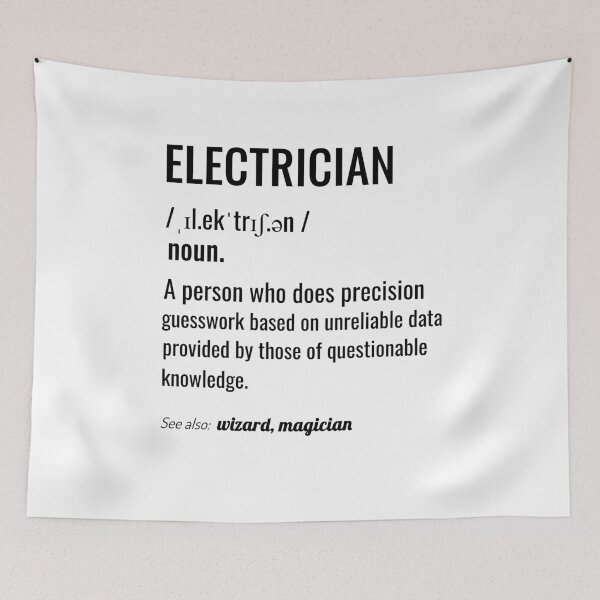 Item preview, Electrician Definition designed and sold by Maindy.