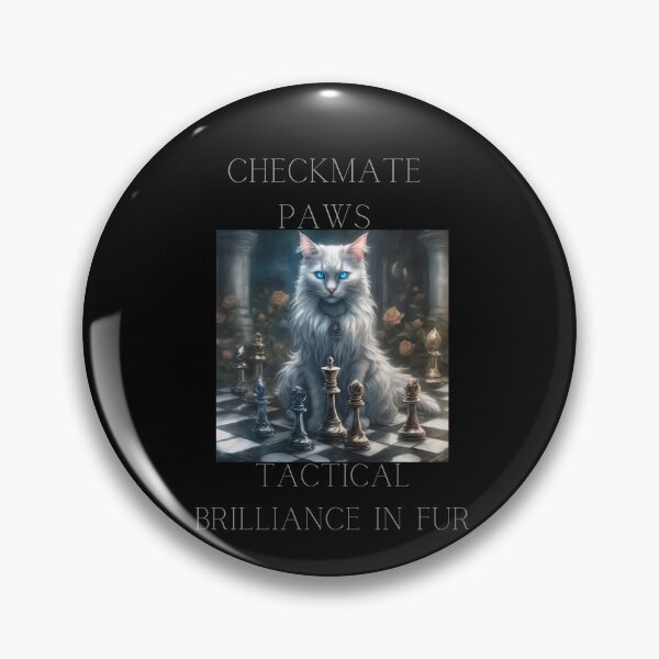 Artikelvorschau, Checkmate Paws! Tactical brilliance in fur. entworfen und verkauft von CuteCatsCoffee.