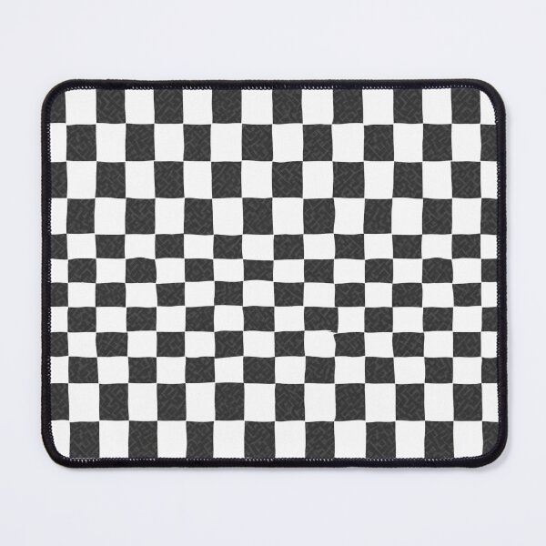Item preview, Black and white checkerboard pattern puzzle pieces designed and sold by CoolPixels.