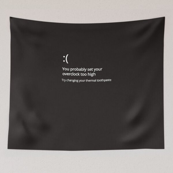 Item preview, Blue Screen Of Death BSOD Funny Overclock Thermal Toothpaste T designed and sold by LutzThomas.