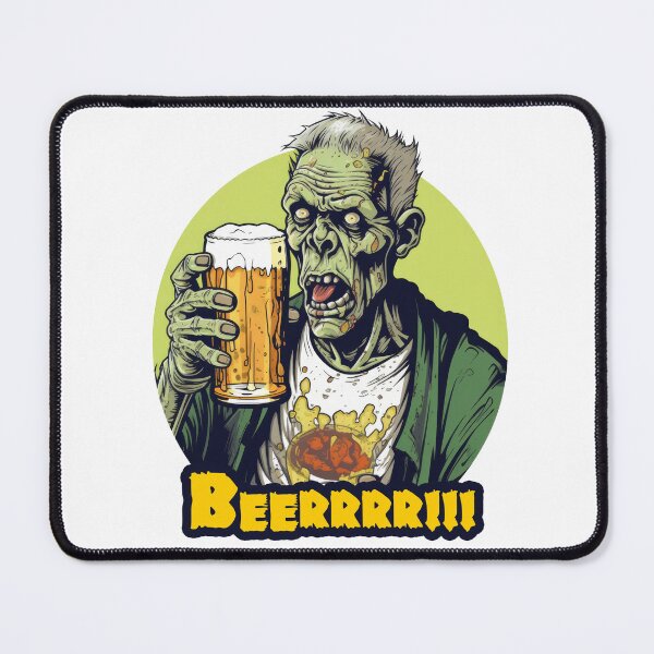 Item preview, Cartoon Zombies Cheers with Beer on Halloween designed and sold by torapril .pod@gmail.com.