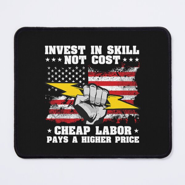 Item preview, US American Flag Labor Day Patriotic Union Worker designed and sold by mainana78.