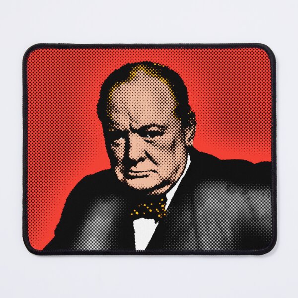 Item preview, Winston Churchill Pop Art Portrait in Red Background designed and sold by OnlyPopArt.