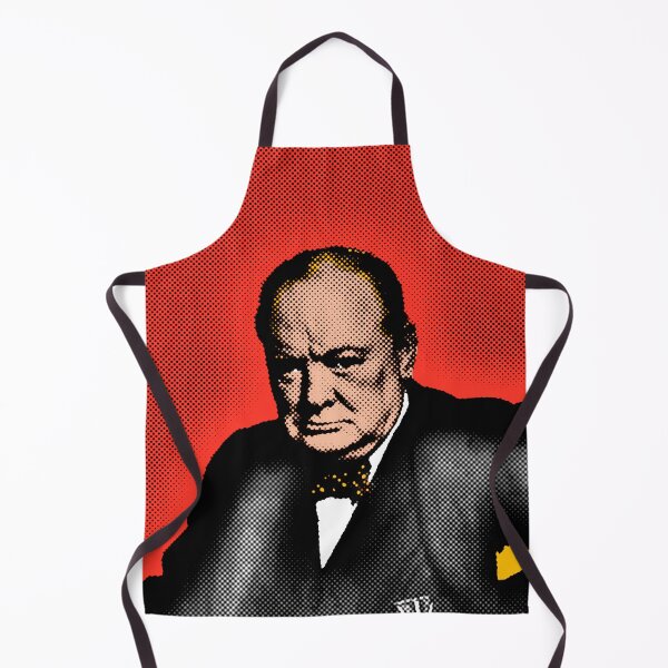 Item preview, Winston Churchill Pop Art Portrait in Red Background designed and sold by OnlyPopArt.