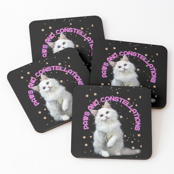 Item preview, Paws and Constellations designed and sold by CuteCatsCoffee.
