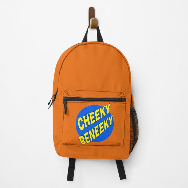 Item preview, Cheeky Beneeky, Yellow Bold Font on Blue Circle designed and sold by AASparksDesigns.