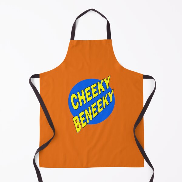 Item preview, Cheeky Beneeky, Yellow Bold Font on Blue Circle designed and sold by AASparksDesigns.