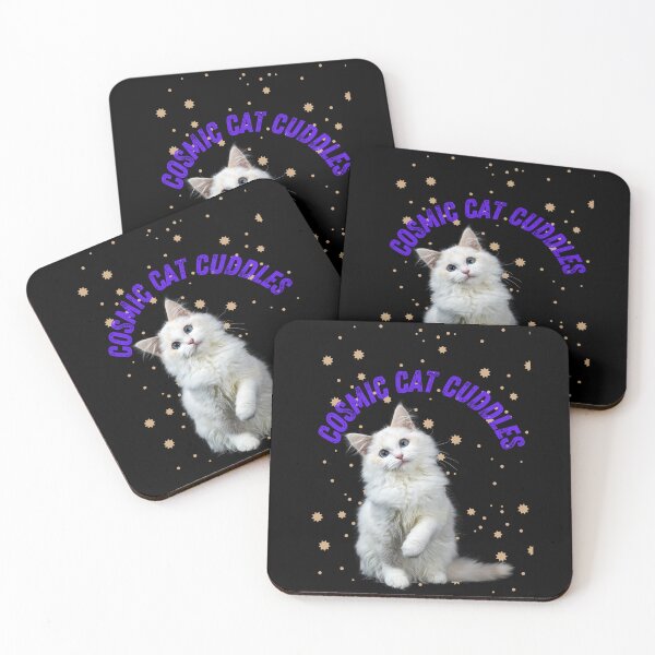 Item preview, cosmic cat cuddles designed and sold by CuteCatsCoffee.