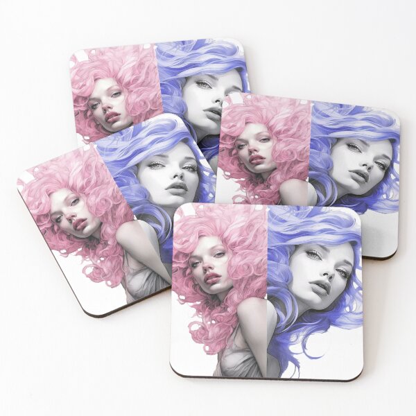 Item preview, copy of copy of two beautiful girls reflected designed and sold by MarcoDesigner78.
