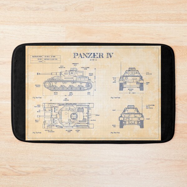 Item preview, Panzer Tank (Old Blue Grid) designed and sold by BGALAXY.