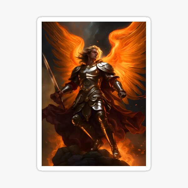 Michael Archangel, Religious, Catholic, Bible,Jesus,Christianity, Catholic  Sticker by MYSUNLIFE