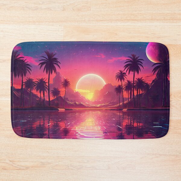 Item preview, Synthwave dreamscape - 80s vaporwave aesthetic designed and sold by AeonAcademy.