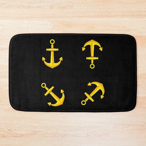 Item preview, Cartoon Golden Boat Anchor Set designed and sold by BirdAtWork.