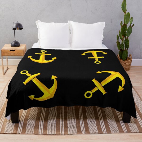 Item preview, Cartoon Golden Boat Anchor Set designed and sold by BirdAtWork.