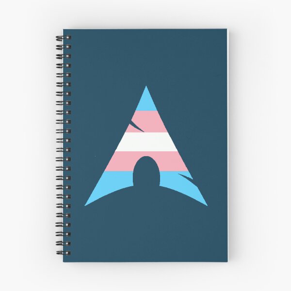Item preview, Transgender pride flag Arch Linux logo  designed and sold by JeremiahBe.