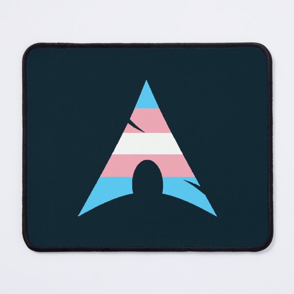 Item preview, Transgender pride flag Arch Linux logo  designed and sold by JeremiahBe.