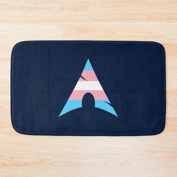 Item preview, Transgender pride flag Arch Linux logo  designed and sold by JeremiahBe.