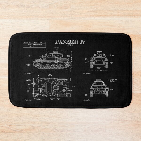 Item preview, Panzer Tank (White Stencil-No Background) designed and sold by BGALAXY.