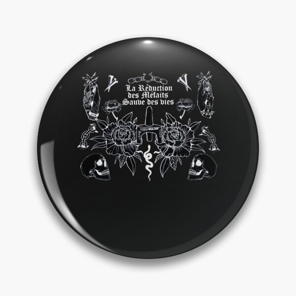 Item preview, Harm Reduction Saves Lives, Drawing By Mélodie Talbot - Black Background Premium designed and sold by RochBergero.
