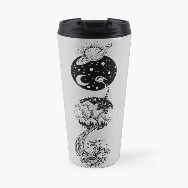 Polvo de estrellas a espuma de mar Taza de viaje