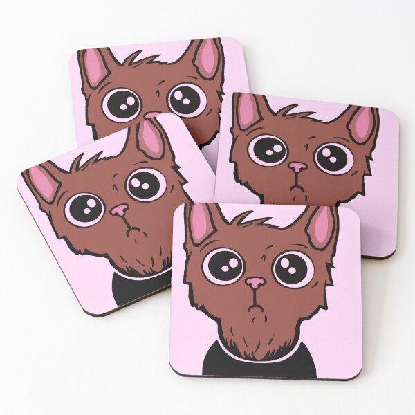 Item preview, Brown cat With Pink backround designed and sold by Animo Pack.