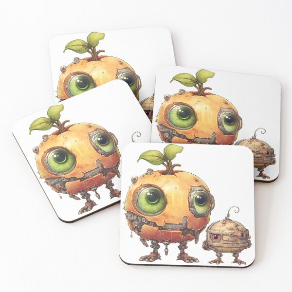 Item preview, Dystopian Steampunk Peach Fruit Face designed and sold by The Bla in My Brain.
