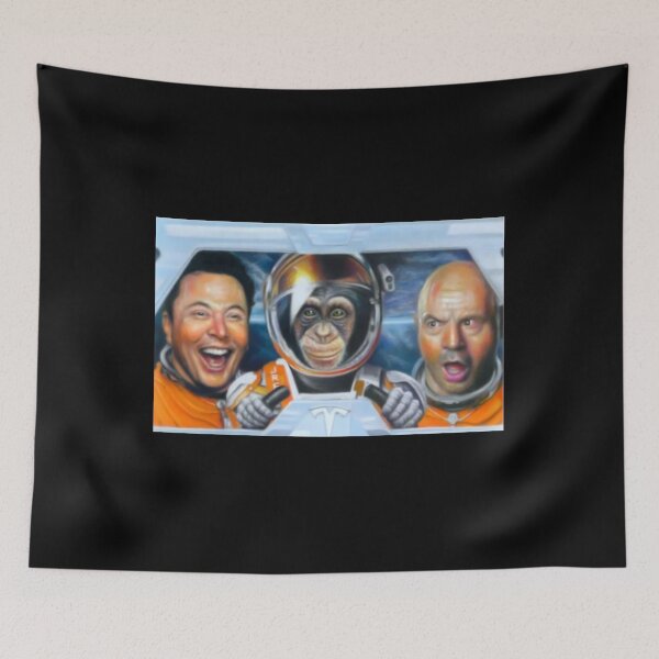 Item preview, Joe Rogan Elon Musk 'Primates superiores' designed and sold by fmdyjfumtce61.