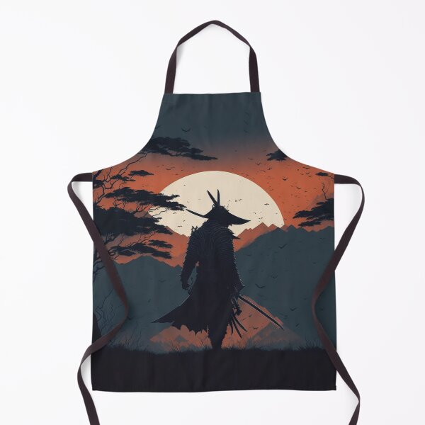 Item preview, Elegance in Darkness: Silhouette of a Japanese Samurai designed and sold by RedArtG09.