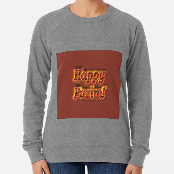Happy Purim! Lightweight Sweatshirt