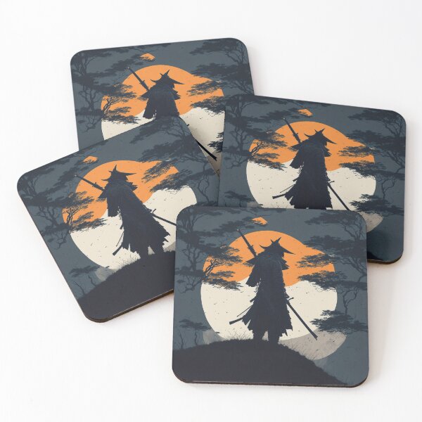 Item preview, Cold Steel and Silence: Samurai Silhouette in the Night designed and sold by RedArtG09.
