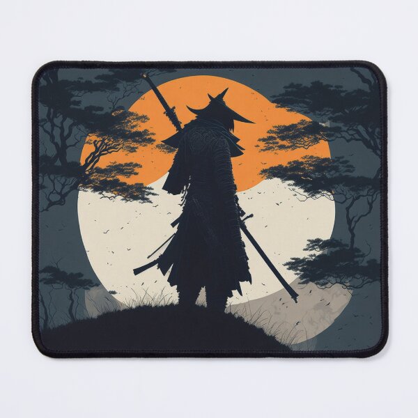 Item preview, Cold Steel and Silence: Samurai Silhouette in the Night designed and sold by RedArtG09.