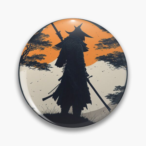 Item preview, Cold Steel and Silence: Samurai Silhouette in the Night designed and sold by RedArtG09.