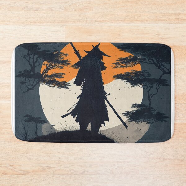 Item preview, Cold Steel and Silence: Samurai Silhouette in the Night designed and sold by RedArtG09.