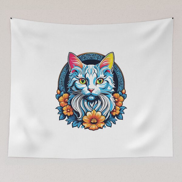Item preview, Wise Bearded Cat by Urban Nova Design designed and sold by UrbanNova.