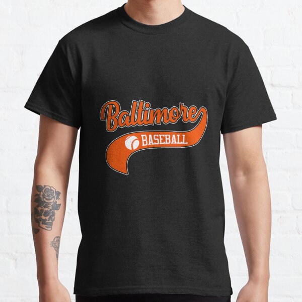 Brooks Robinson Baltimore Orioles Men's Orange RBI T-Shirt 