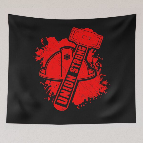 Item preview, Labor Day Weekend Grunge USA Workers Union Strong Hammer designed and sold by mainana78.