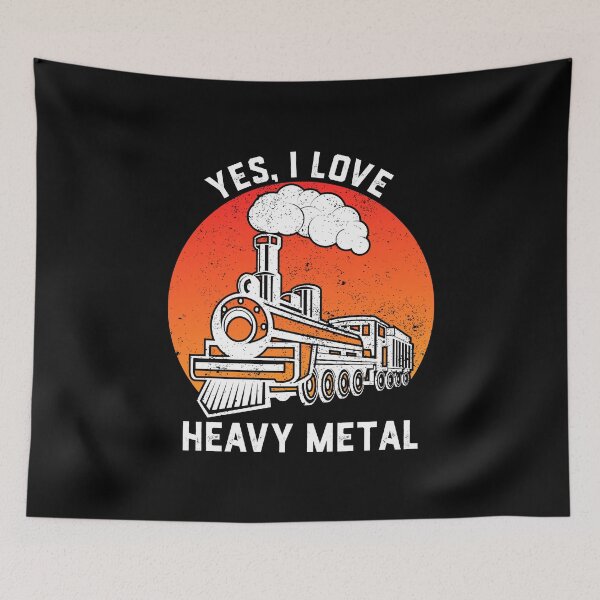 Item preview, I love Heavy Metal Trains Steam,Train Railroad, Locomotive Outfit designed and sold by jingdomdesgine.
